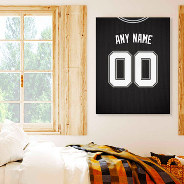 San Antonio Jersey Custom Canvas Print Wall Art for Boy Girl Men Women Basketball Personalized Canvas Art
